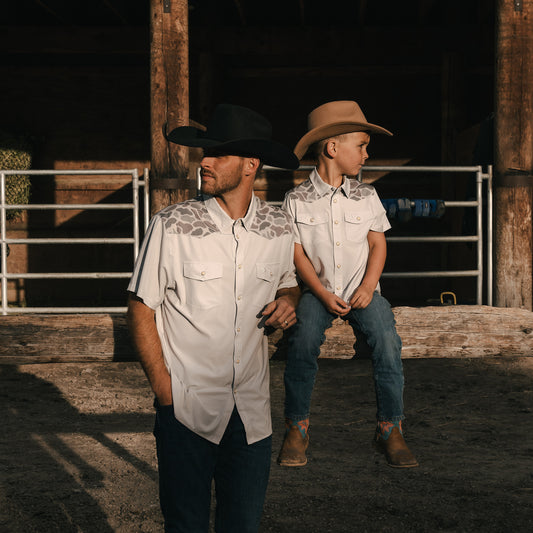 Father and Son Bundle - Performance Western Shirt - Bird SZN
