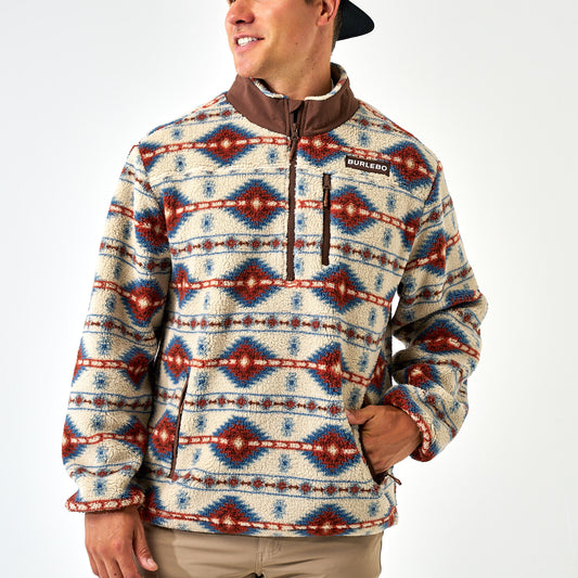 Mountain Fleece Sherpa - Quarter Zip - Arizona Aztec