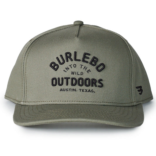 Green cap with 'Burlebo' branding on a white background