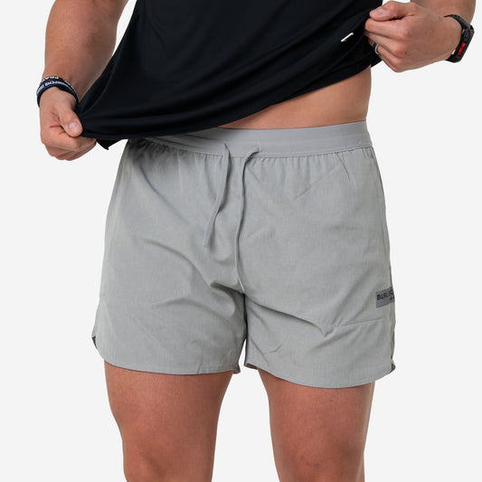 Training Short - Heather Light Grey