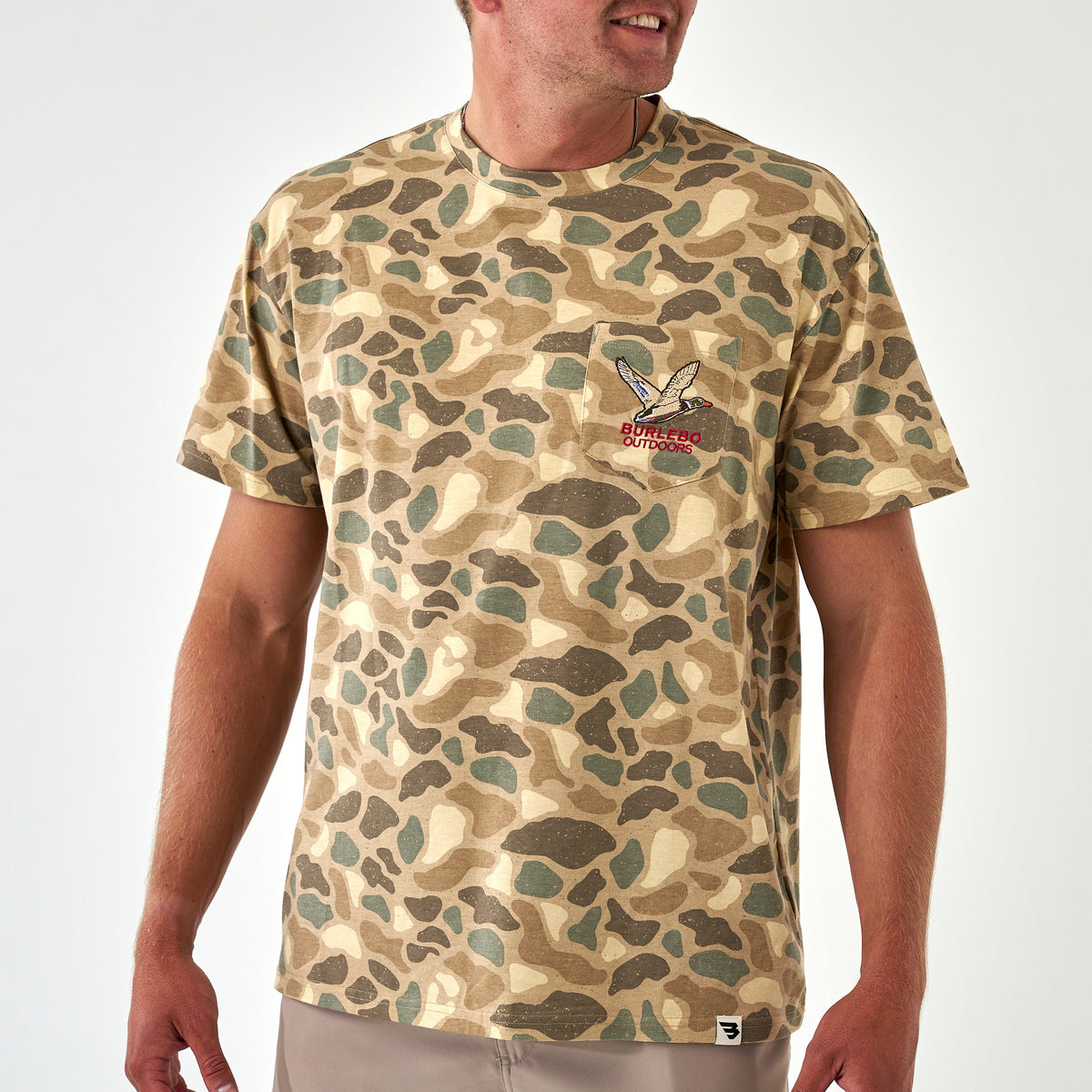 Short Sleeve Pocket Tee - Pintail Camo