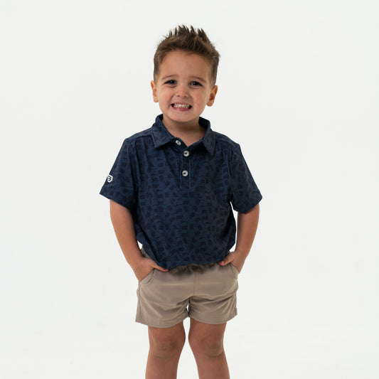 Youth Performance Polo - Stars and Stripes Navy
