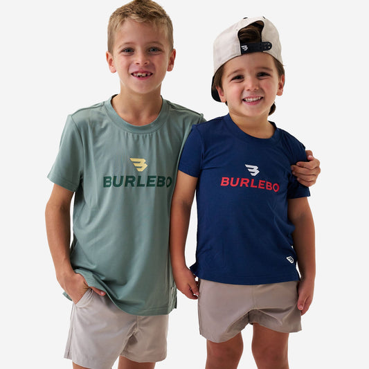 Youth Go To Tee Prepack - Flying B Logo - Navy & Sage