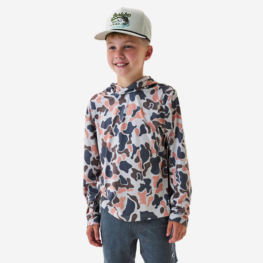 Youth Performance Hoodie - Vintage Camo