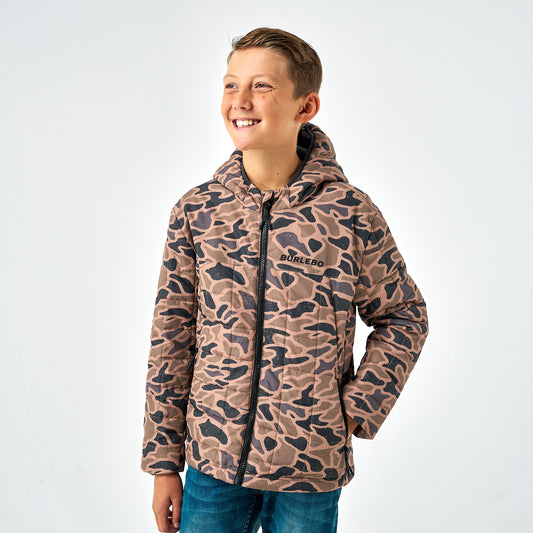 Youth Puffer Jacket - Gauge Camo