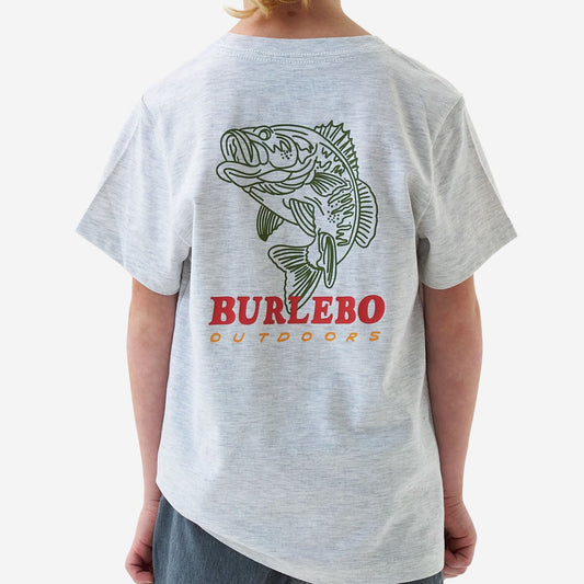 Youth Short Sleeve Tee - Fish Wild - Ash Grey