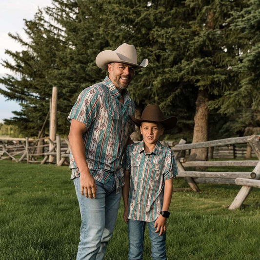 Father and Son Bundle - Performance Western Shirt - The Abbott