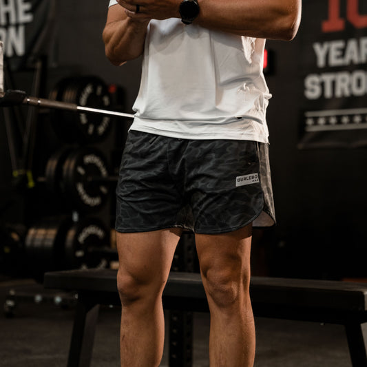 Mesh Training Shorts - Black Camo