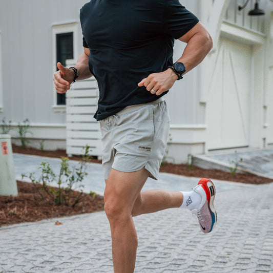 Training Short - Heather Light Grey