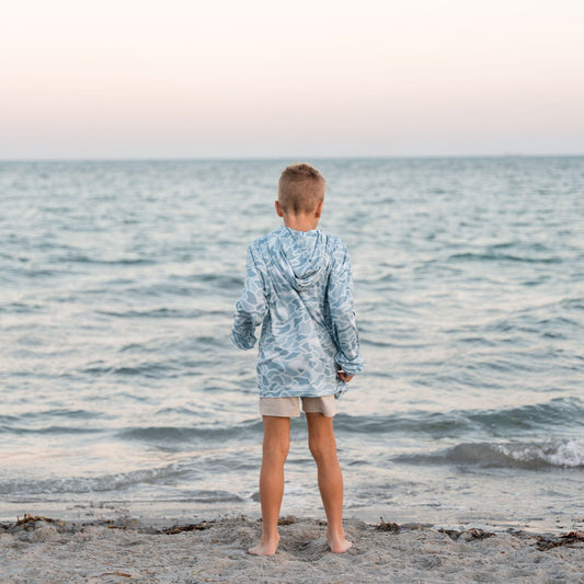 Youth Performance Hoodie - Seaside Camo