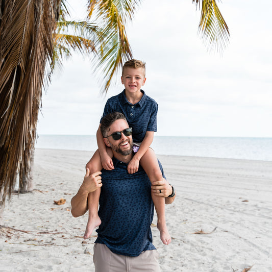 Youth Performance Polo - Stars and Stripes Navy