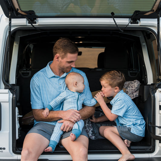 Youth Performance Polo - Texas - Light Blue