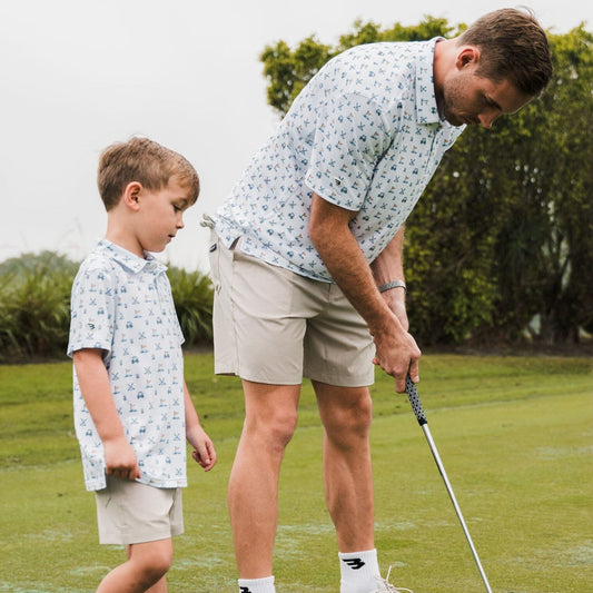 Everyday Short - Light Khaki - American Flag Pocket