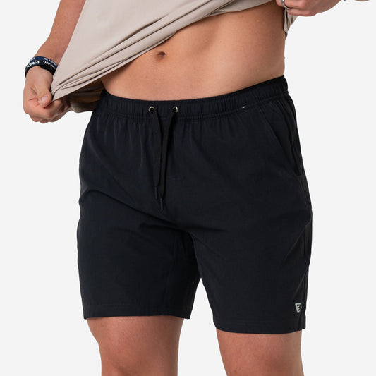 Athletic Short - Heather Black - Retro Duck Camo Liner