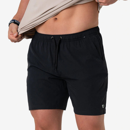 Athletic Short - Heather Black - Retro Duck Camo Liner