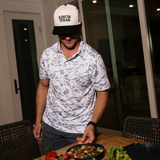 Performance Polo - White Camo