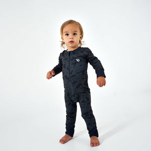 Baby Zip Up - Black Camo