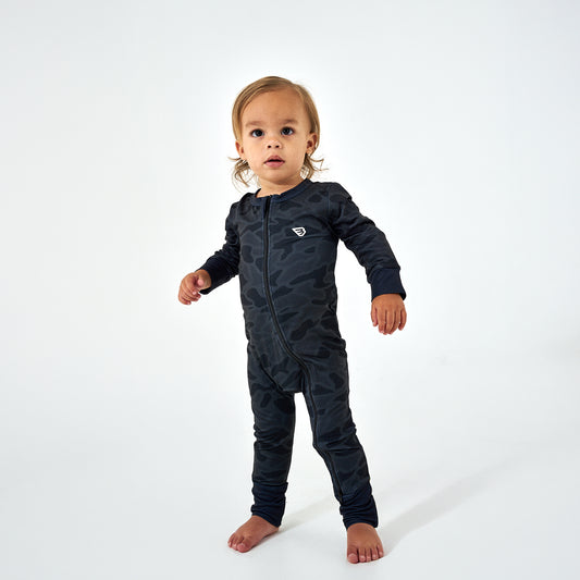 Baby Zip Up - Black Camo