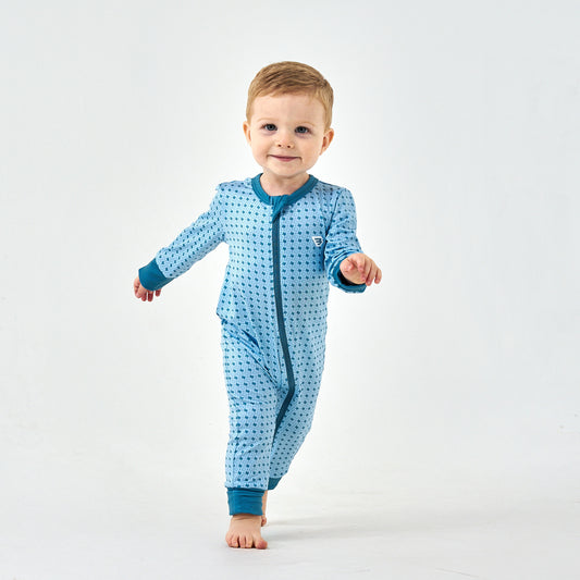 Baby Zip Up - Texas - Light Blue