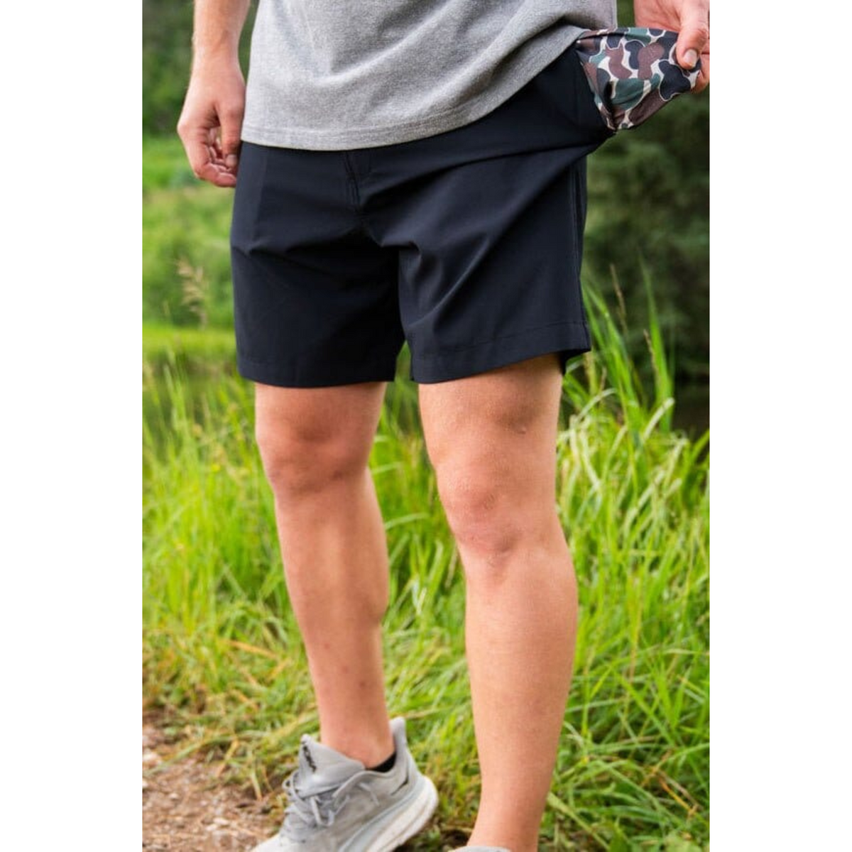 Everyday Short - Matte Black - Throwback Camo Pocket
