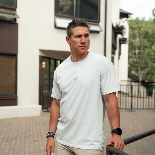 Vintage Washed Tee - Light Grey