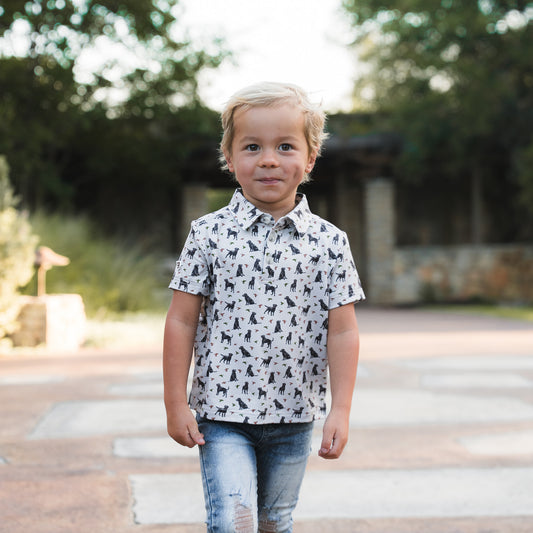 Youth Performance Polo - Ducks And Dogs