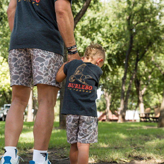 Youth Short Sleeve Tee - Duck Wild - Heather Black