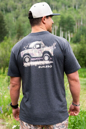 Loaded Down Bronco - SS - Heather Black