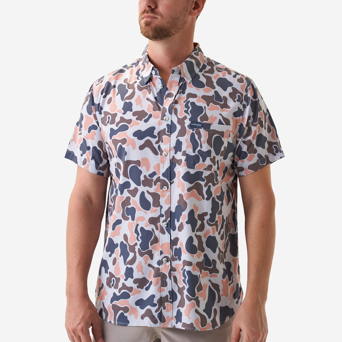 Performance Button Up - Vintage Camo