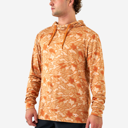 Performance Hoodie - Orange Texas Camo