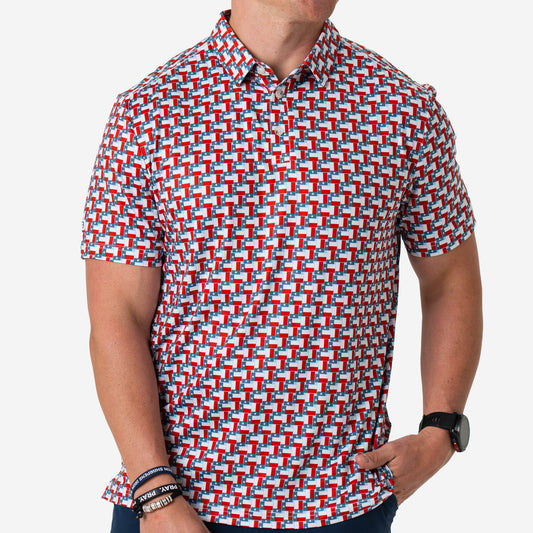 Performance Polo - Texas Flag