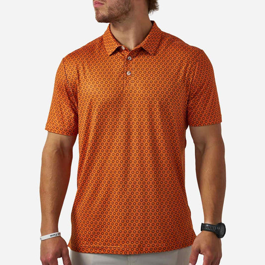 Father and Son Bundle - Performance Polo - Vintage Helmets - Orange