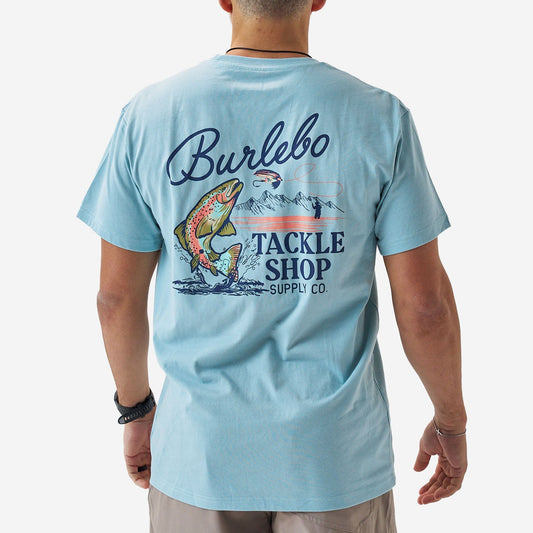 Short Sleeve Tee - Tackle Shop - Sky Blue