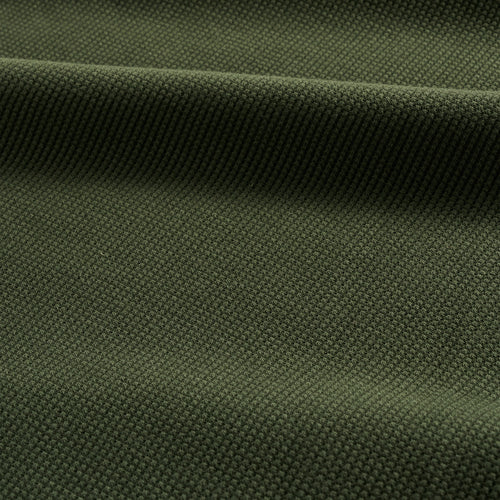 Detail of the Mallard Green Thermal Hoodie waffle knit fabric