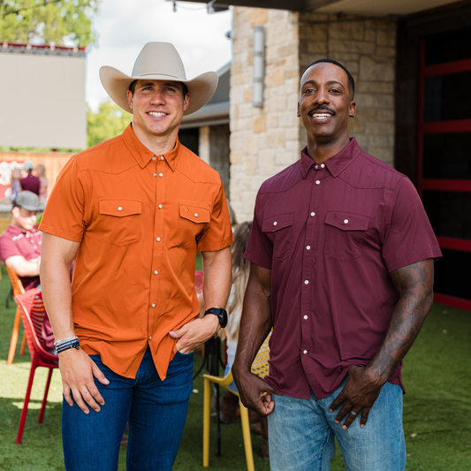 Performance Western Shirt - Orange