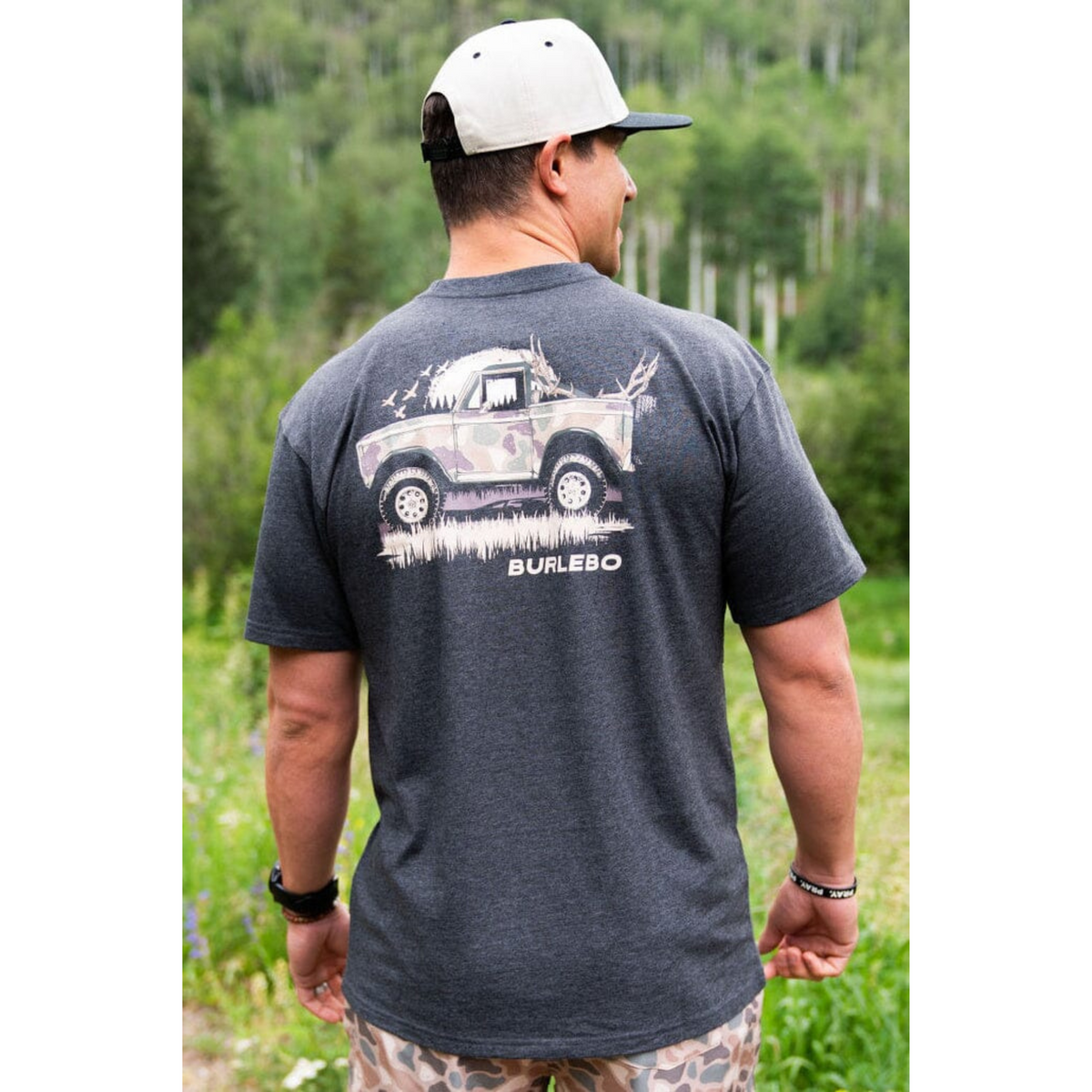 Loaded Down Bronco - SS - Heather Black