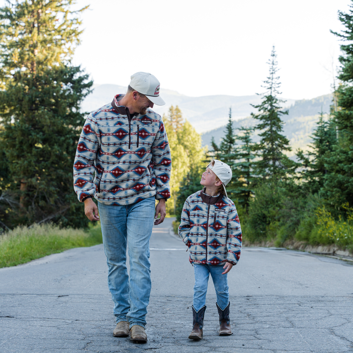 Father and Son Bundle - Mountain Fleece Sherpa - Arizona Aztec