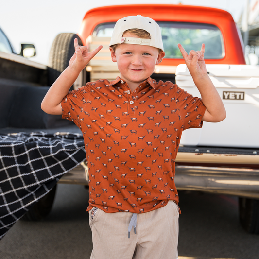 Youth Performance Polo - Cattle Drive