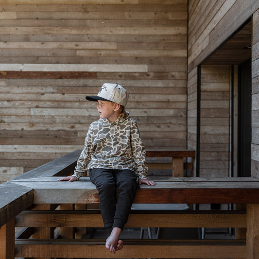 Youth Thermal Hoodie - Classic Deer Camo