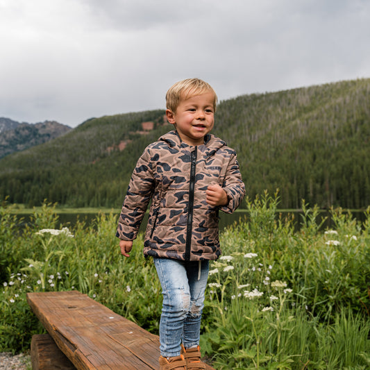 Youth Puffer Jacket - Gauge Camo
