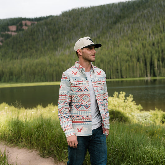 Vintage Heavyweight Flannel - Flying Duck Aztec