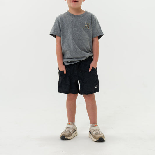 Youth Athletic Short - Black Camo