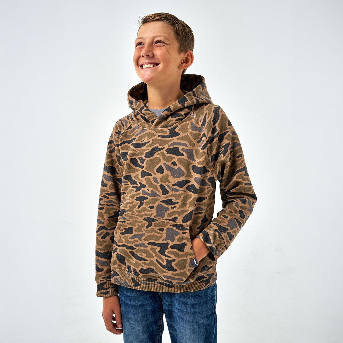 Youth - Fleece Hoodie - Gauge Camo