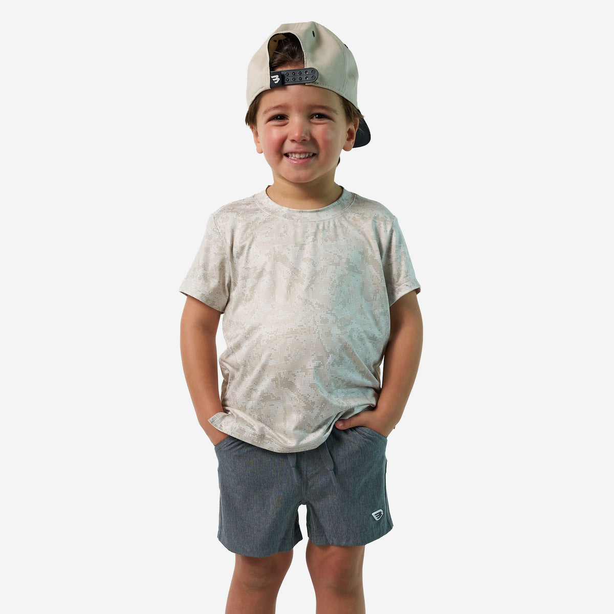 Youth Go To Tee - Digi Camo - Ivory