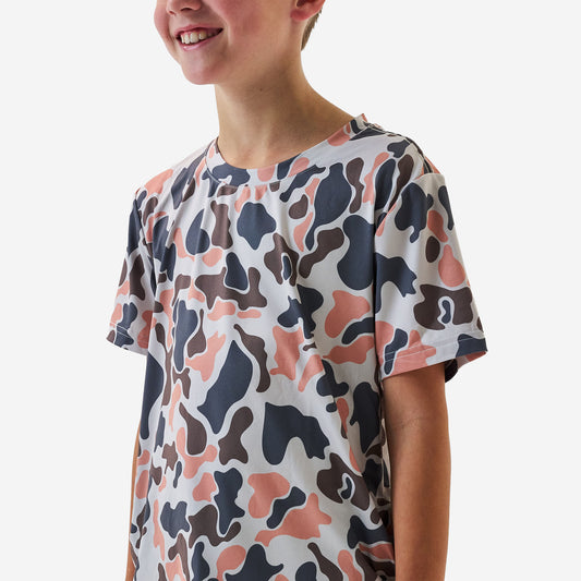 Youth Go To Tee - Vintage Camo