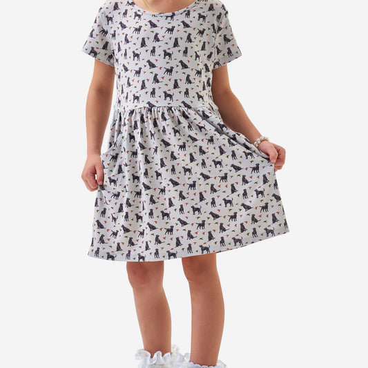 Youth Moxie Dress - Ducks and Dogs
