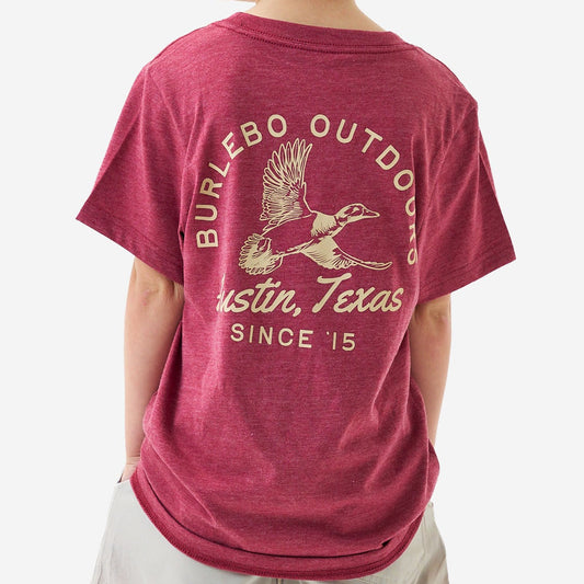 Youth Short Sleeve Tee - Classic Duck - Heather Red