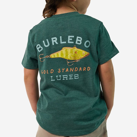 Youth Short Sleeve Tee - BURLEBO Lures - Forest Green