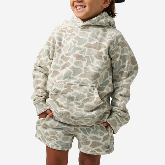 Youth Vintage Washed Hoodie - Classic Deer Camo