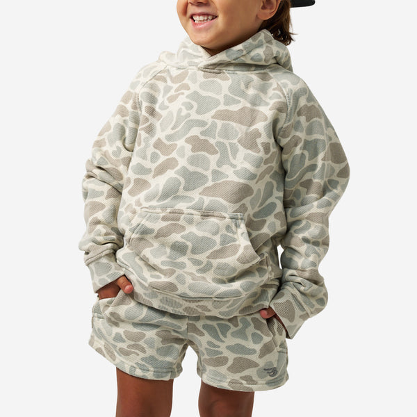 Youth Vintage Washed Hoodie - Classic Deer Camo